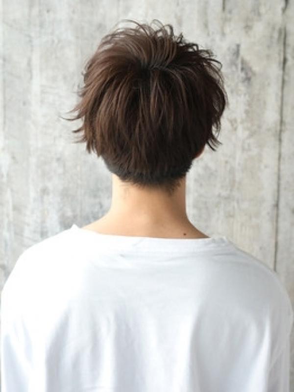 メンズショート×前髪あり束感マッシュ