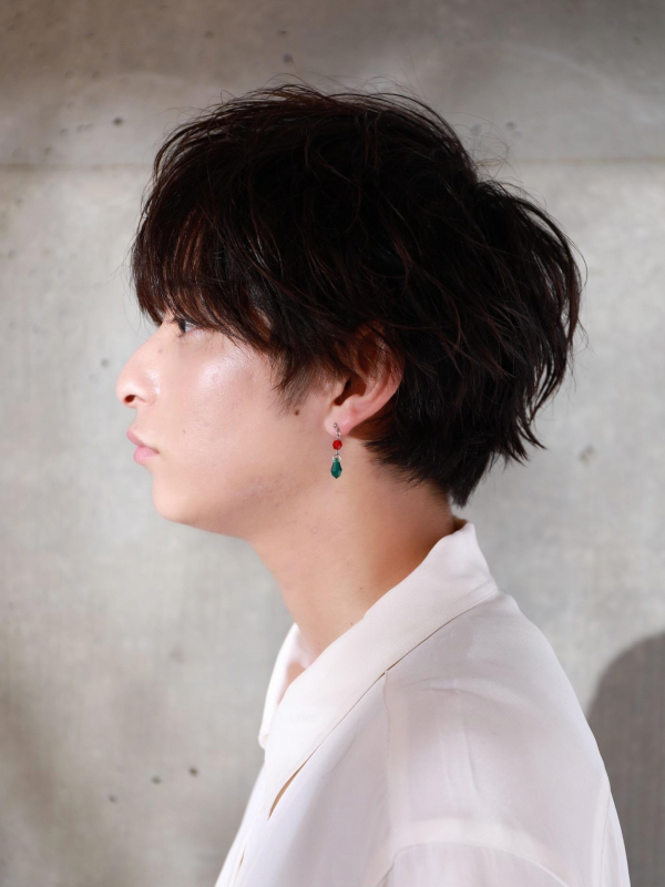 大人ミディアムなメンズヘア