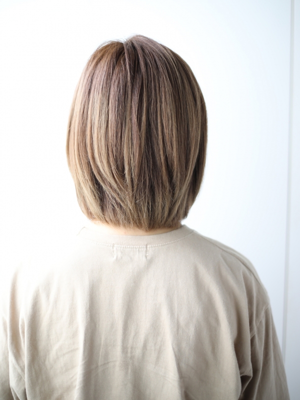 パーマなしコテなし簡単！前髪あり×ワンカールボブ