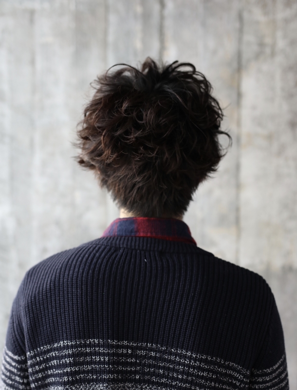 簡単セットのメンズパーマ