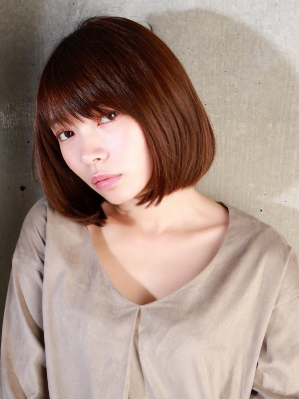 30代40代◎前髪ありのこなれボブヘア