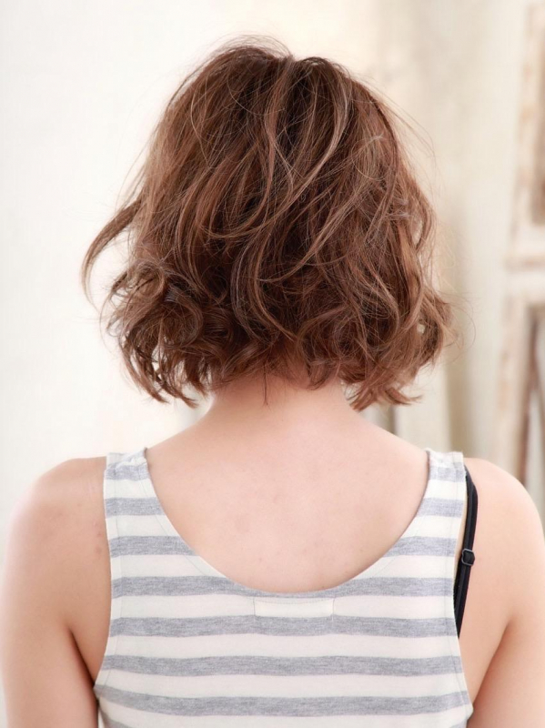 ラフなカールでスタイリング楽ちん☆パーマ×ボブヘア　