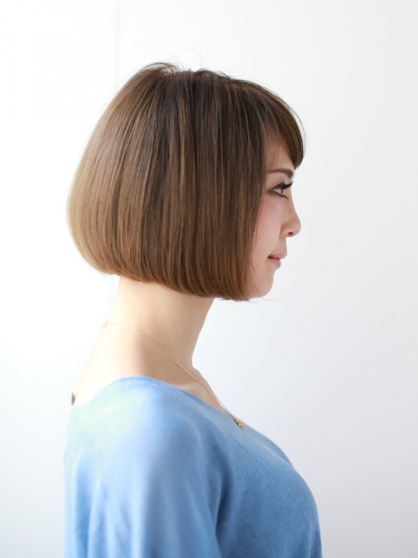 30代40代◎大人の前下がりストレートボブ