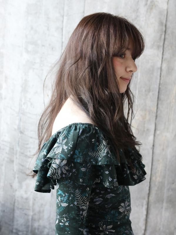 40代◎ロングヘアのゆるふわ外国人風デジタルパーマ