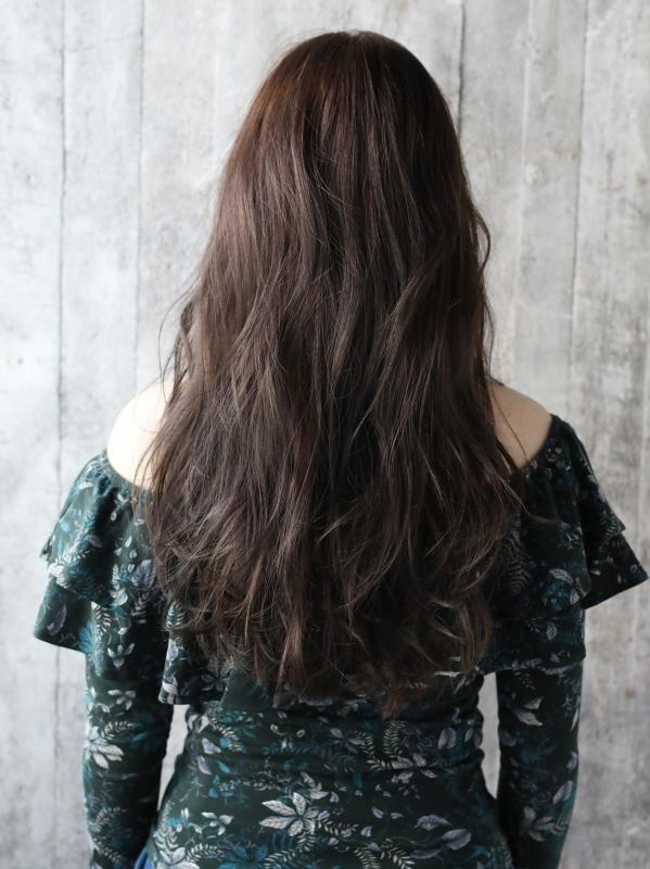 40代◎ロングヘアのゆるふわ外国人風デジタルパーマ