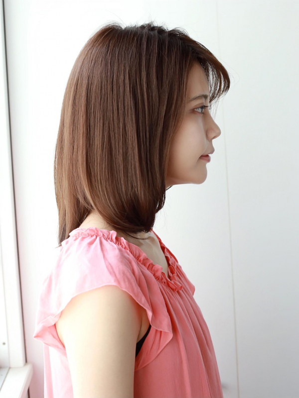伸ばしかけでもスタイリング簡単かわいいミディアムヘア