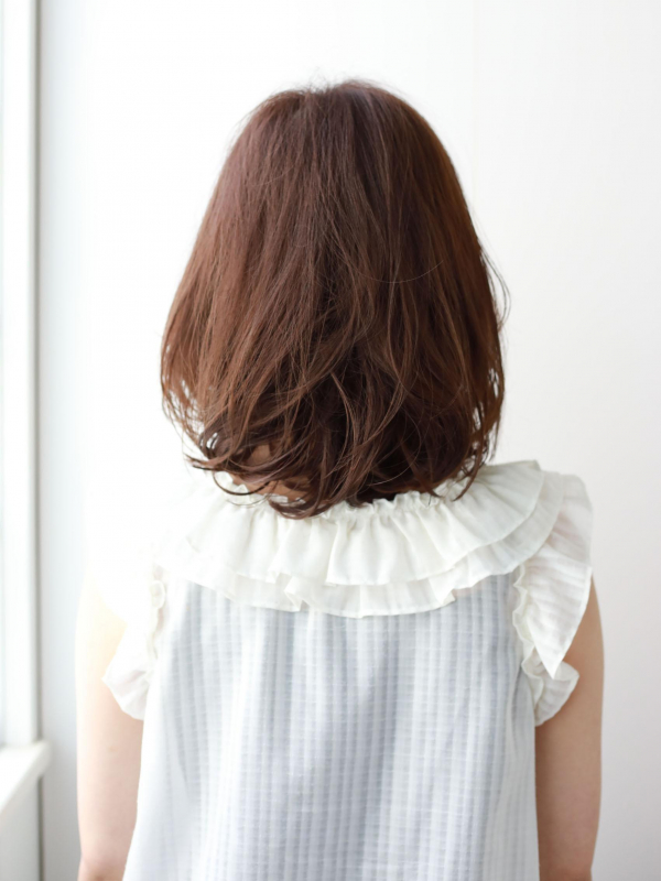 色っぽシースルーバング☆ロマンチックなゆるふわミディアム