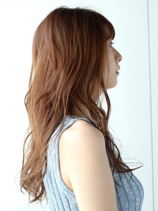 大人フレンチカジュアルな弱酸性デジタルパーマ×ロングヘア