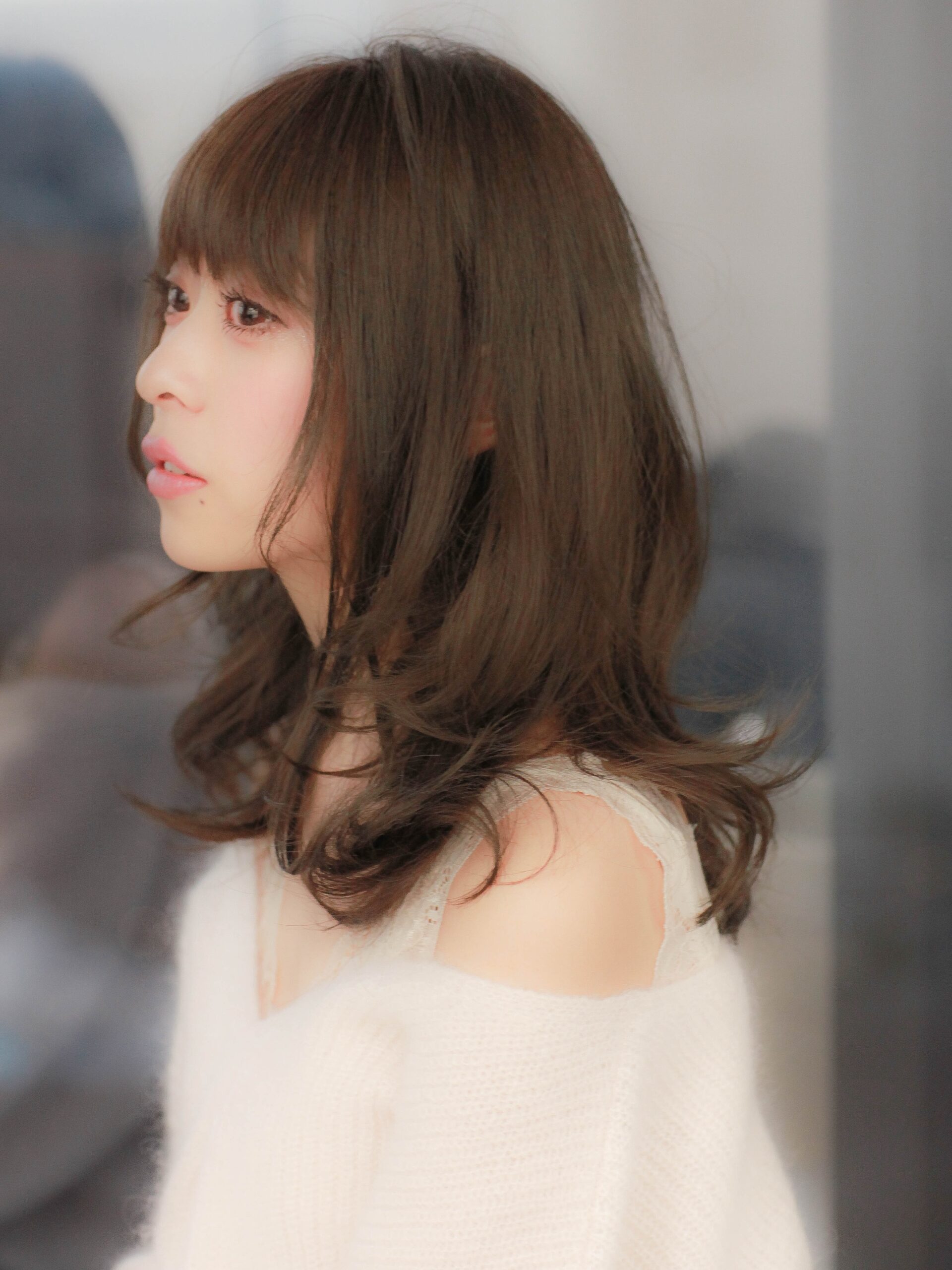 弱酸性デジタルパーマ×小顔カットでゆるふわミディアムヘア