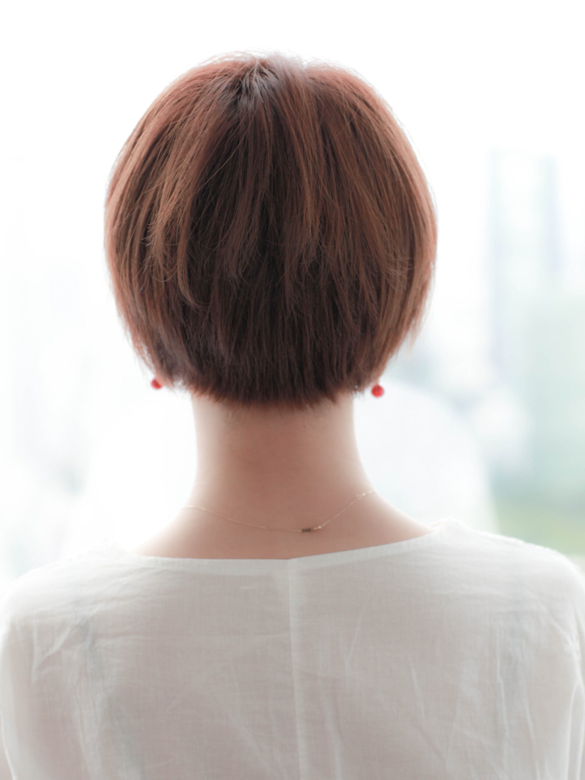 ストレートのマッシュショートで好感度アップ！