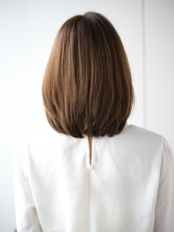 前髪なし☆サラサラストレートがレディなボブスタイル