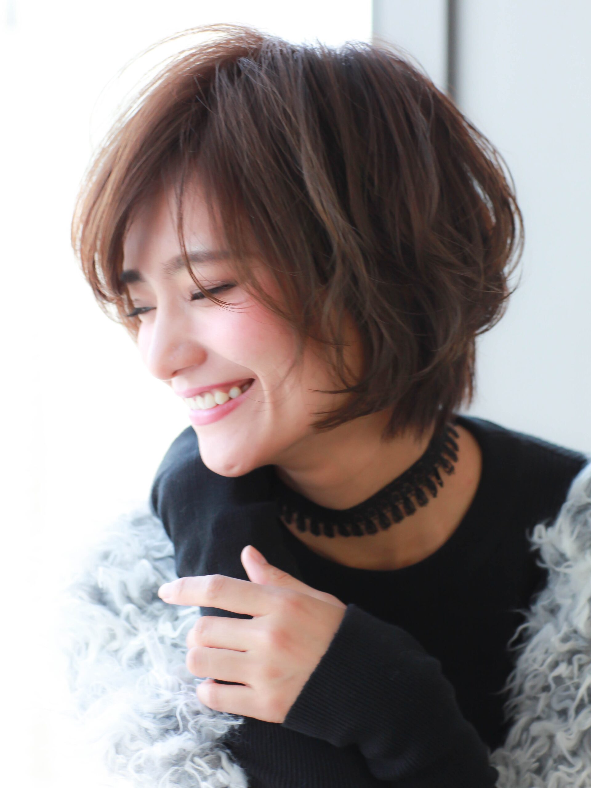 弱酸性デジタルパーマでゆるふわ×小顔なボブスタイル