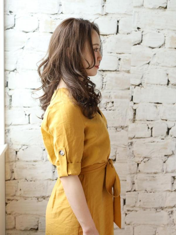 30代40代◎大人上品な前髪なし×セミロングパーマ