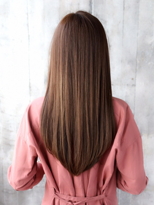 弱酸性メニューで艶やかロング☆大人のナチュラルストレート