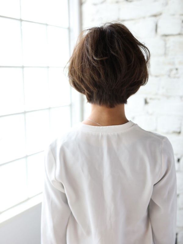 ゆるふわウェーブのひし形小顔ショート