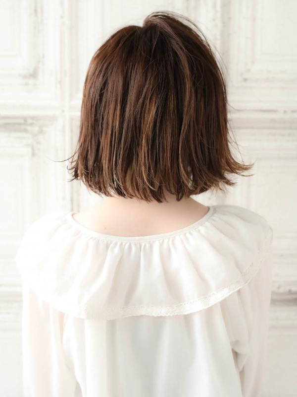 面長さん◎前髪ありの大人かわいい外ハネボブ