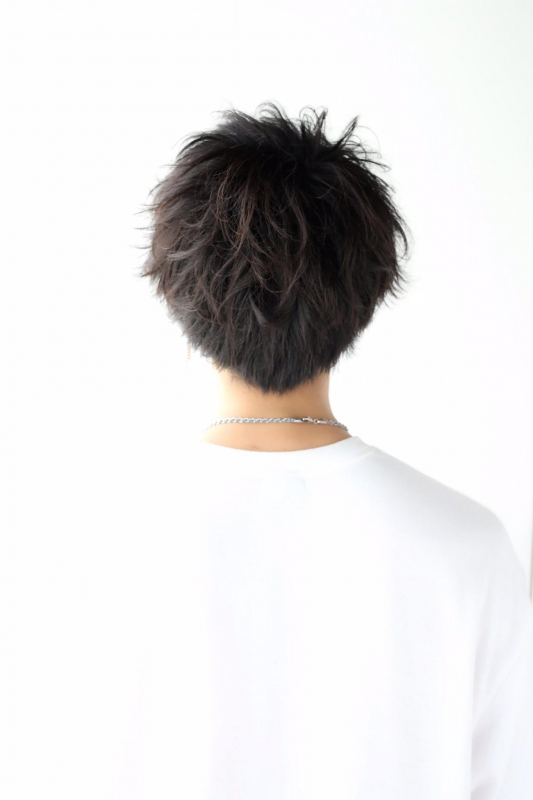 社会人にもおすすめ！リバースの毛流れメンズの大人ショート