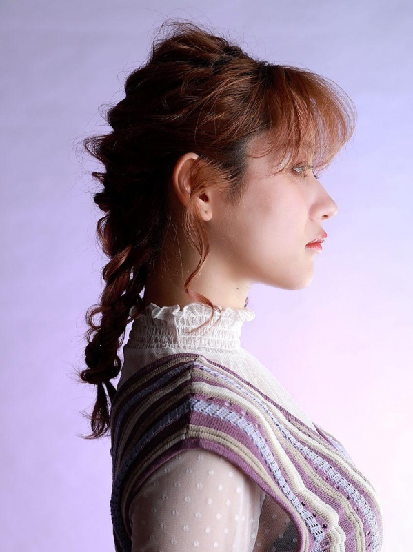 くるりんぱと三つ編みでアニメ主人公のような憧れアレンジ