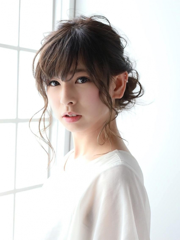 くるりんぱだけで出来る！黒髪の上品なアレンジ