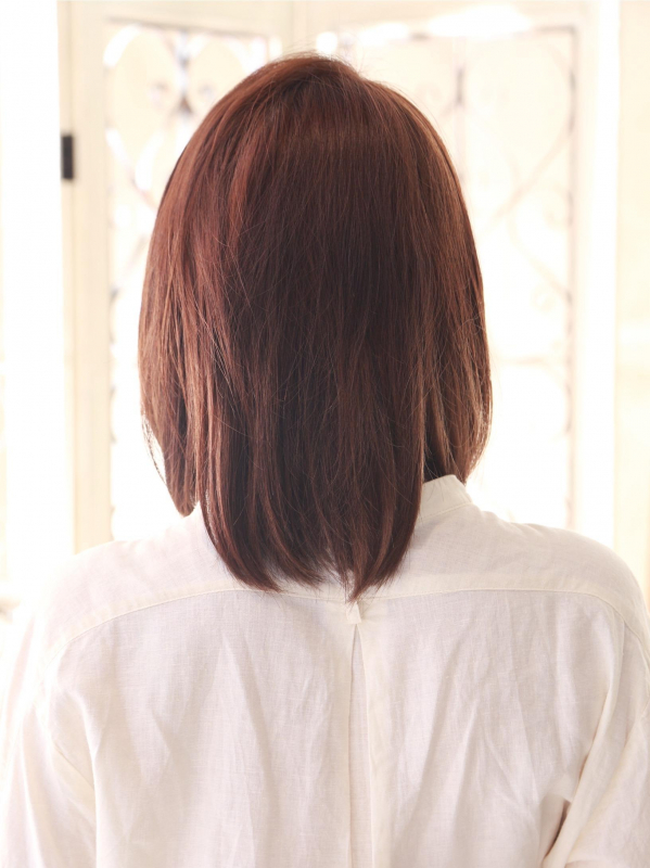 ミディアム×ストレートを内巻きに☆清楚&ナチュラルなモテヘア