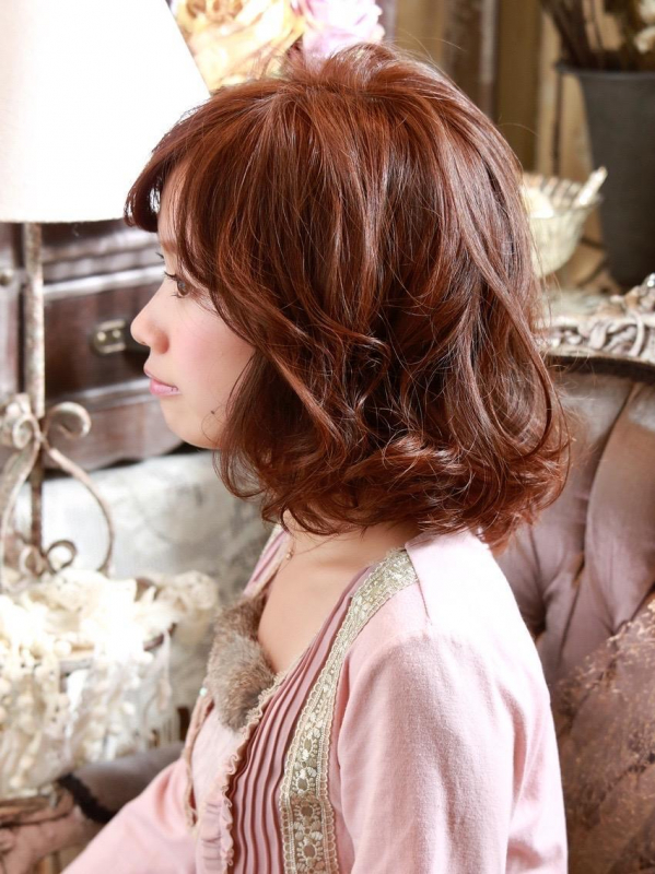 40代50代に☆華やかパーマのミディアムヘア