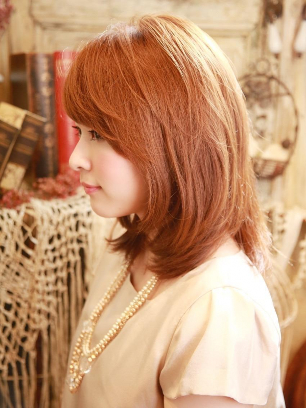 40代50代☆レイヤー&内巻きで決まるミディアム×ストレート