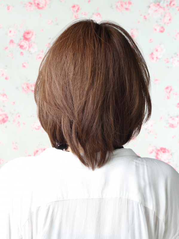 40代50代におすすめ！ ひし形シルエットのミディアムヘア