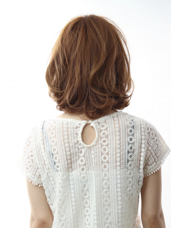 40代におすすめ★前髪ありミディアム×パーマヘア