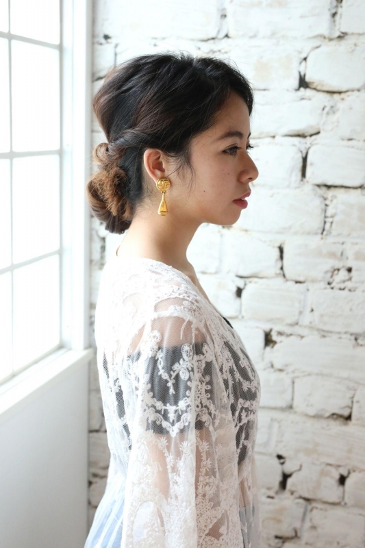 簡単アレンジで二次会・パーティー・着物OKのアップヘア