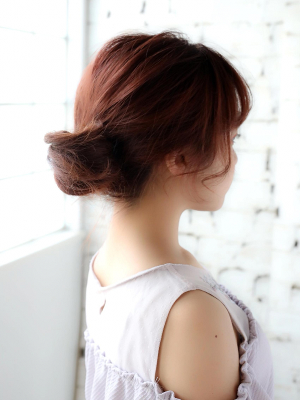 パーティー・浴衣OK! ミディアムヘアの簡単ポニーアレンジ