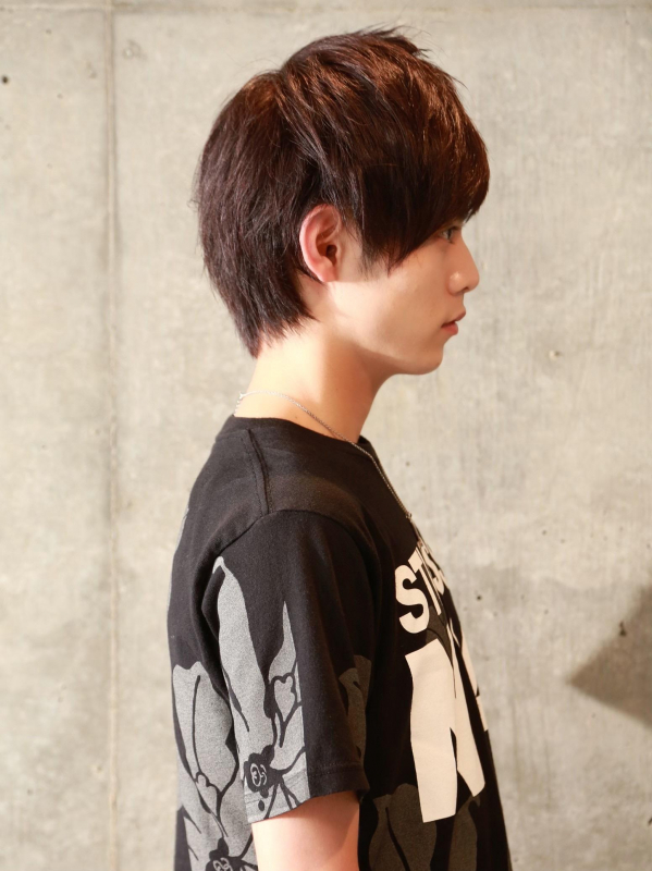 ショートミディアム×ストリート風黒髪のメンズスタイル