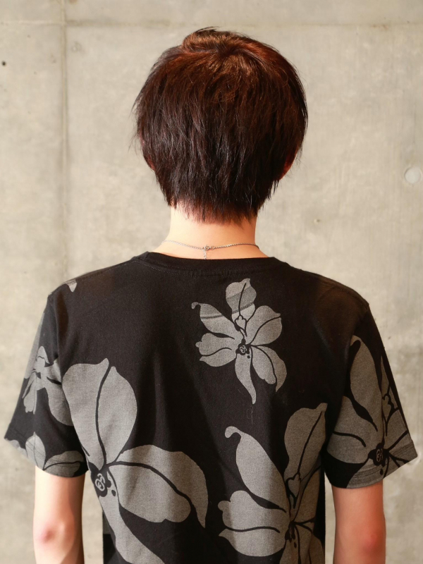 ショートミディアム×ストリート風黒髪のメンズスタイル