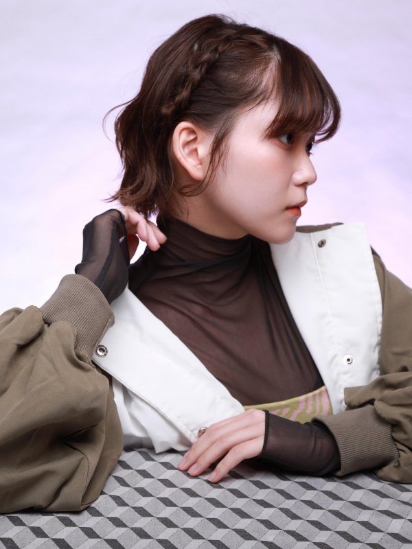 編み込みがかわいいボブヘアアレンジ