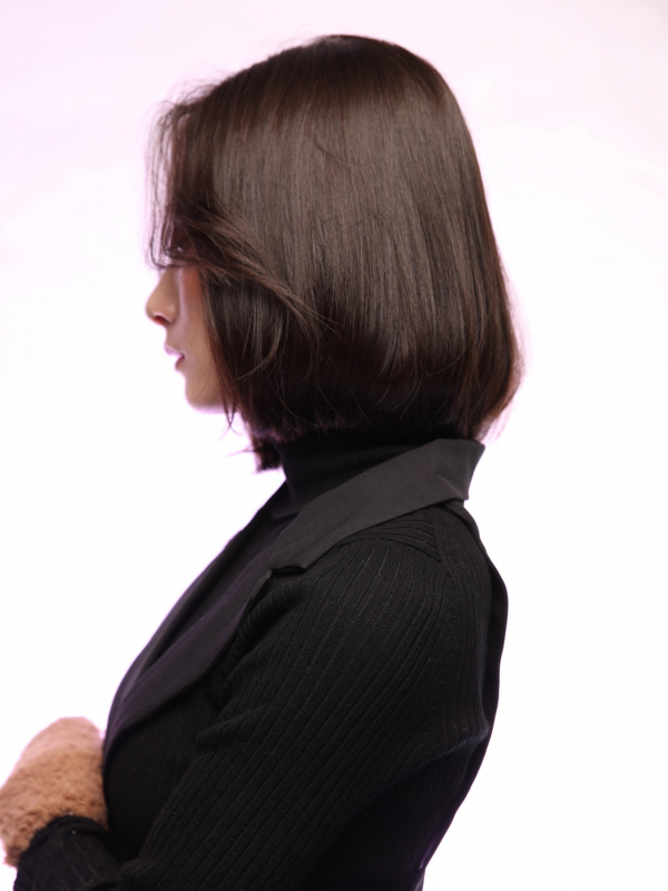 前髪なしが大人っぽい韓国風ボブ・タンバルモリ