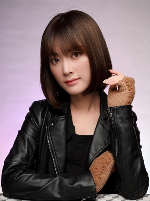 シースルーバング×毛先重めの韓国風ボブ・タンバルモリ