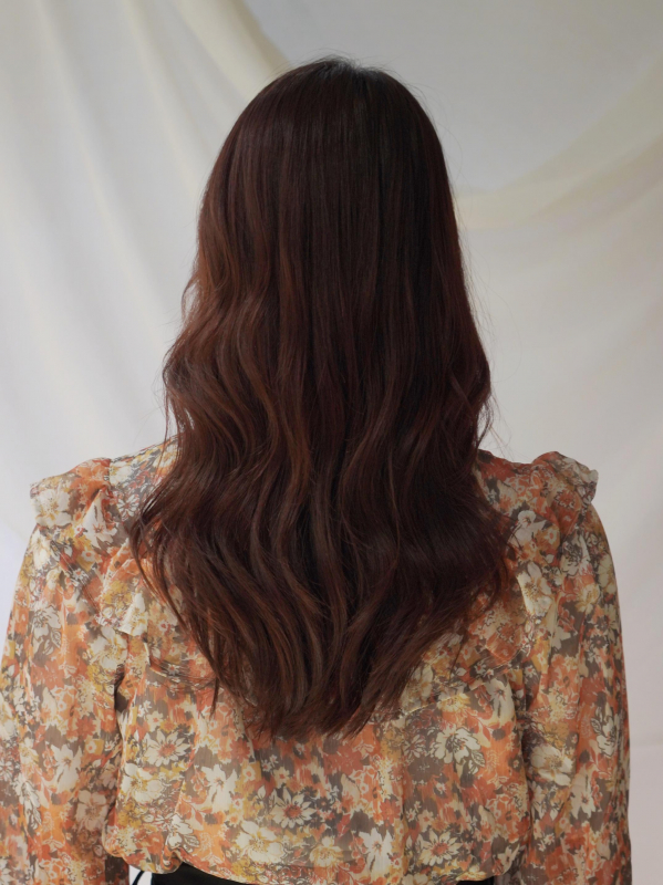 ゆるめゆったりウェーブがかわいい韓国風セミロング